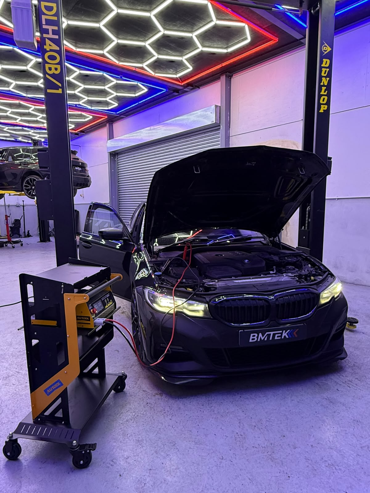 BMW 3 Series on dealer level diagnostics in the BMTEK workshop